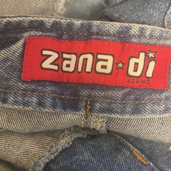 Jana di jeans Y2K 90s patchwork size 11 Hong Kong low rise - Picture 4 of 5
